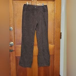 J. Jill corduroy floral pattern pants, size 6
